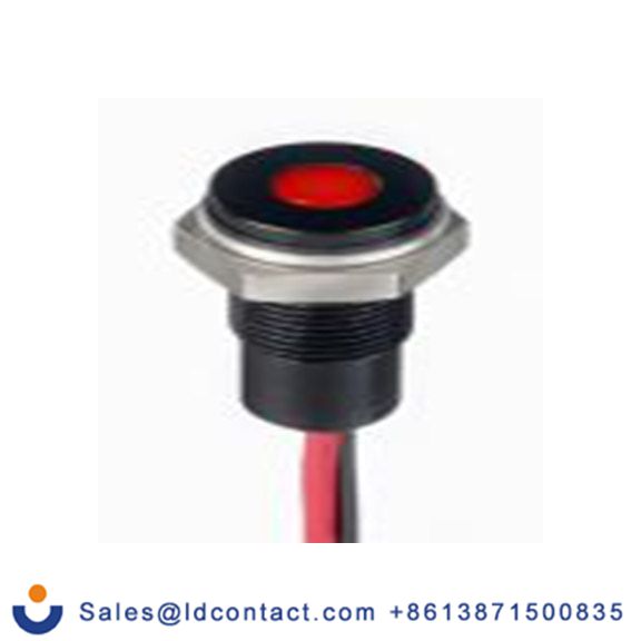 RS PRO 171-3822  红色 面板安装指示器, 10.8 V dc, 13.2 V dc 导线端接, 平齐边框, IP40
