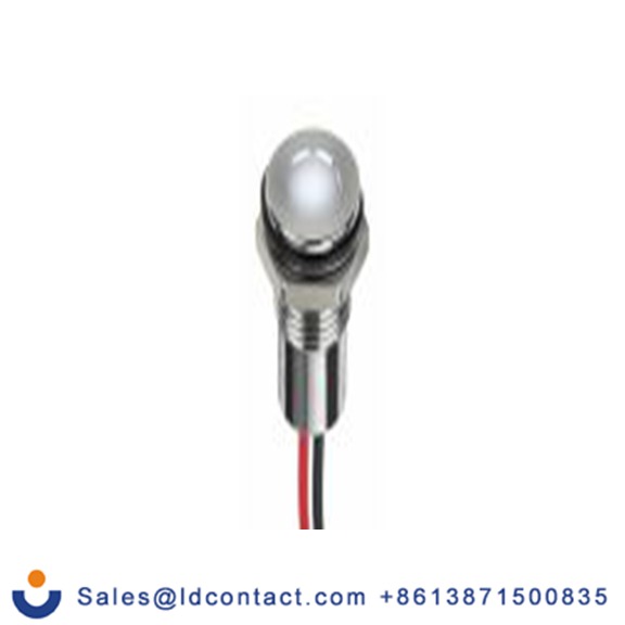 RS PRO 220-8936  面板安装 LED 白色 面板安装指示器, 电线端接, IP40 6V dc 8 mm