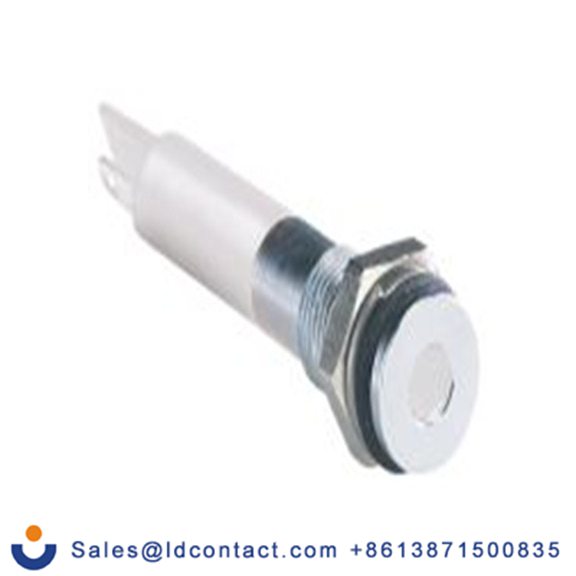 RS PRO 700-1570  白色 面板安装指示器, 12 V dc 焊接片端接, 平齐边框, 银色边框, IP40