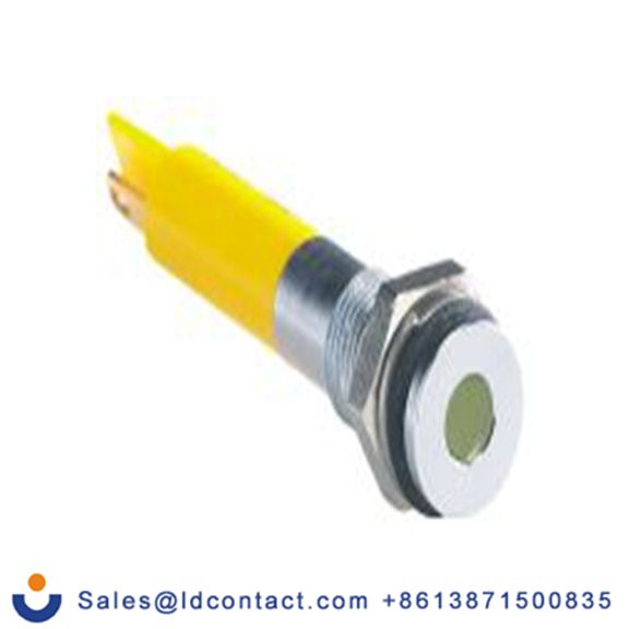 RS PRO 700-1555  黄色 面板安装指示器, 2 V dc, 平齐边框, 银色边框, IP40
