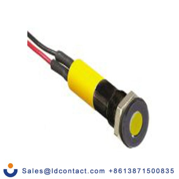 RS PRO 700-1849  黄色 面板安装指示器, 2 V dc 导线端接, 平齐边框, IP40