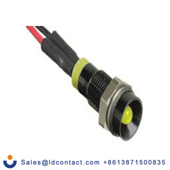 RS PRO 722-7735  黄色 面板安装指示器, 2 V dc 导线端接, 凹入式边框, IP40
