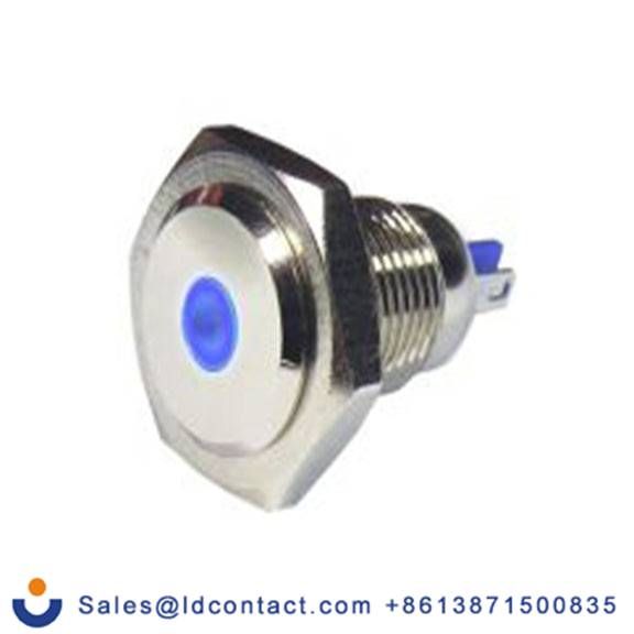 RS PRO 820-0589  蓝色 面板安装指示器, 24 V 导线端接, 凸型边框, IP40