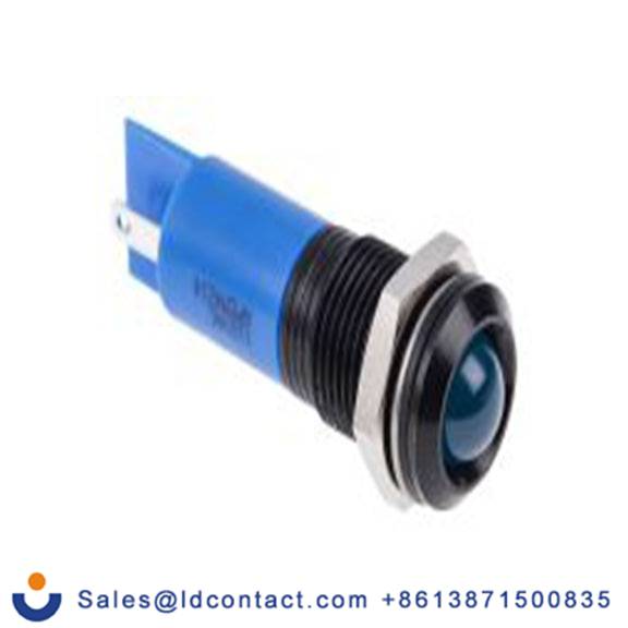 RS PRO 848-4623  蓝色 面板安装指示器, 220 V ac 焊片端接, 凸型边框, IP40