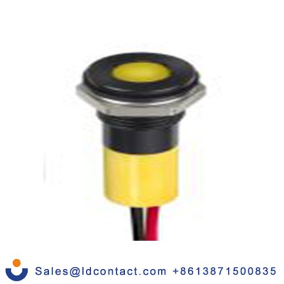 RS PRO 249-4314  指示器 鲜黄色 面板安装指示器, 电线端接, IP40 2V dc 8 mm, Q8系列