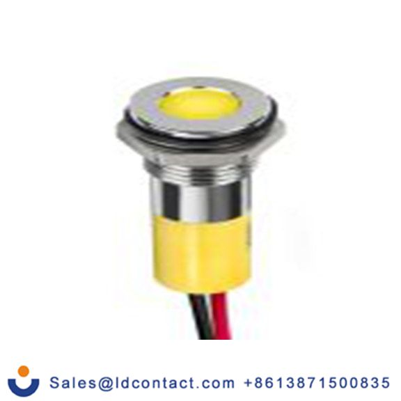 RS PRO 249-4323  指示器 鲜黄色 面板安装指示器, 电线端接, IP40 2V dc 8 mm, Q8系列