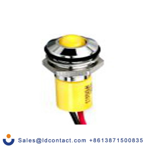 RS PRO 249-4347  指示器 鲜黄色 面板安装指示器, IP40 24V dc 8 mm, Q8系列