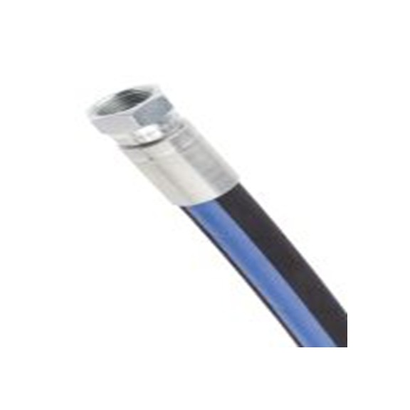 RS PRO,110-2235,高压胶管总成 合成橡胶 钢丝胶管, 454 mm总长, 215 bar最大压力, 19.05 mm内径