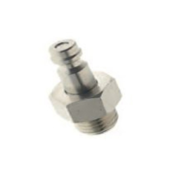 RS PRO,176-1960,耦合器螺纹接头 公, 1/4in, 镀镍黄铜制, 12 bar