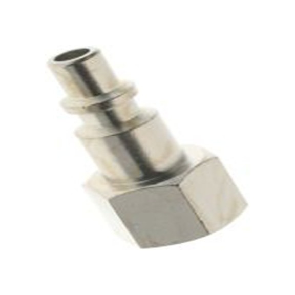 RS PRO,231-2507,气动直向螺纹-管适配器 母插, 镀镍黄铜制, 10 bar, 252系列