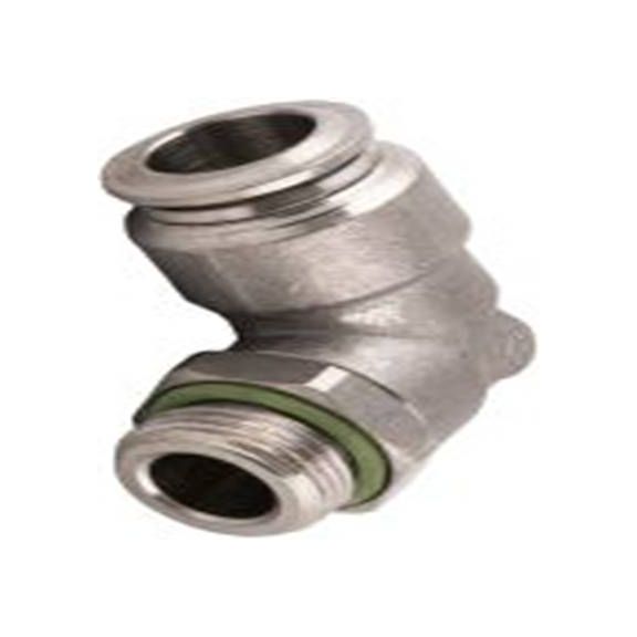 RS PRO,231-2764,气动弯管螺纹-管适配器 公, 10mm, 镀镍黄铜制, 20 bar, 70116系列