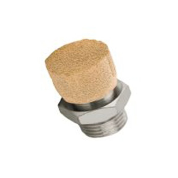RS PRO,631-953,带螺纹 消声器, 黄铜制 10 bar, -20 °C→150 °C G