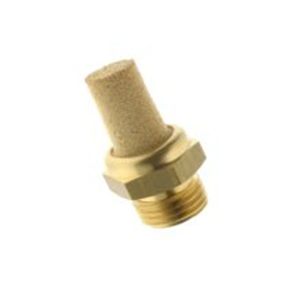 RS PRO,631-961,带螺纹 消声器, 黄铜制 10 bar, -10 °C→80 °C
