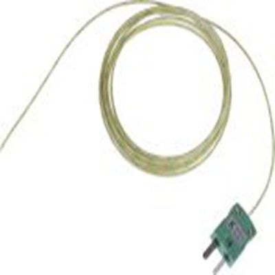 RS PRO,363-0294,K型外露结点热电偶, 探头Φ1/0.315mm x 2m, 可测+350°C, 线长2m, 微型插头接端, 玻璃纤维探头