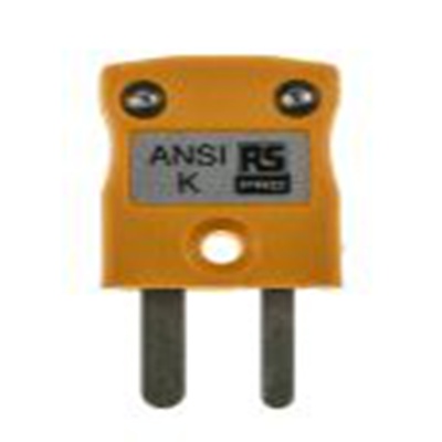 RS PRO,769-1101,微型热电偶连接器 插头, 用于K 型热电偶, Φ4mm探头, 最高220°C, 黄色