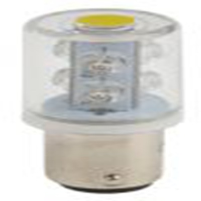 RS PRO,209-282,LED灯泡, 24 V 交流/直流电源, Φ20mm底座, 黄色透镜