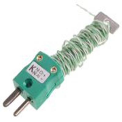 RS PRO,110-4467,K型外露结点热电偶, 探头Φ1/0.2mm x 2m, 可测+220°C, 线长2m, 微型插头接端, PFA探头