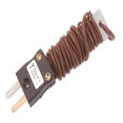 RS PRO,110-4470,T型外露结点热电偶, 探头Φ1/0.3mm x 2m, 可测+220°C, 线长2m, 微型插头接端, PFA探头