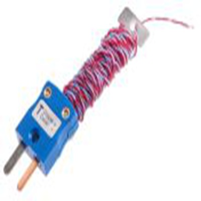 RS PRO,110-4474,T型外露结点热电偶, 探头Φ1/0.2mm x 2m, 可测+220°C, 线长2m, 微型插头接端, PFA探头