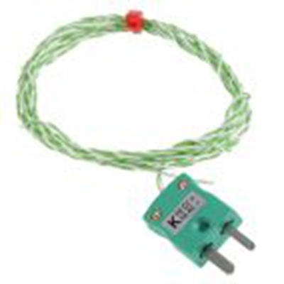 RS PRO,110-4482,K型外露结点热电偶, 探头Φ1/0.2mm x 2m, 可测+250°C, 线长2m, 微型插头接端, 聚四氟乙烯探头