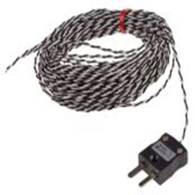 RS PRO,123-6310,J型外露结点热电偶, 探头Φ1/0.2mm x 10m, 可测+260°C, 线长10m, 微型插头接端, 聚四氟乙烯探头