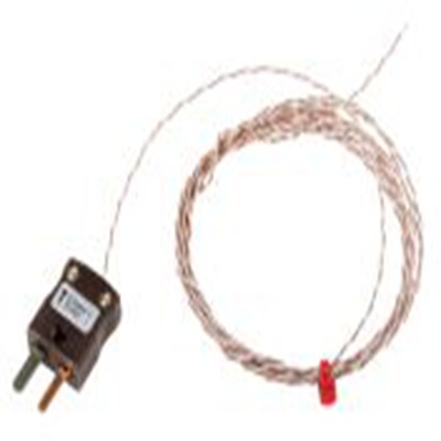 RS PRO,123-6333,T型外露结点热电偶, 探头Φ1/0.2mm x 2m, 可测+250°C, 线长2m, 微型插头接端, PFA探头