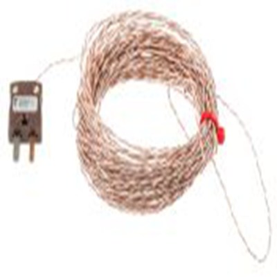 RS PRO,123-6334,T型外露结点热电偶, 探头Φ1/0.2mm x 10m, 可测+250°C, 线长10m, 微型插头接端, PFA探头