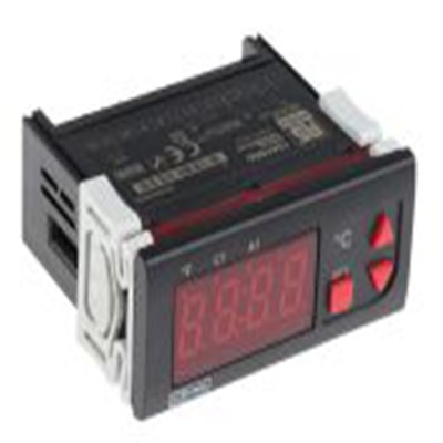 RS PRO,124-1055,温控开关, 24 V ac/dc电源, 继电器输出, 面板安装安装, IP20, IP65, 77 x 35mm
