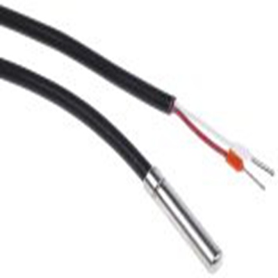 RS PRO,124-1081,, 硅胶（电缆）, 不锈钢（壳体） NTC 温度传感器探针, Φ6 mm探头, 最低-30 °C, 最高150 °C
