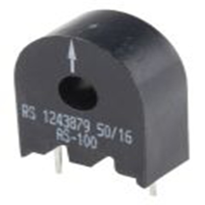 RS PRO,124-3879,电流互感器, 电流互感器传感器, 15A输入, 电流比50:1, 印刷电路板安装, 5mm孔