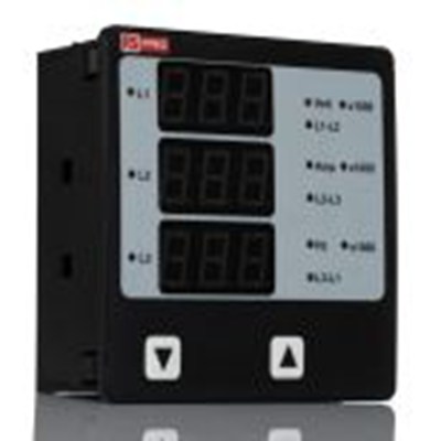 RS PRO,136-5377,数字面板多功能仪表, LED, 测量频率, 电流, 小时, 电压, 转速, 3位数字 92 mm宽 92 mm高, 55 mm深, AP05系列