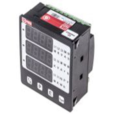 RS PRO,136-5384,数字面板多功能仪表, LED, 测量有源, 交流电流, 频率, 功率, 交流电压, 能耗, 4位数字 92 mm宽 92 mm高, 55 mm深, Alpha 2系列