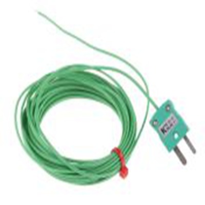 RS PRO,136-5888,K型外露结点热电偶, 探头Φ1/0.3mm x 5m, 可测+250°C, 线长5m, 微型插头接端, PFA探头