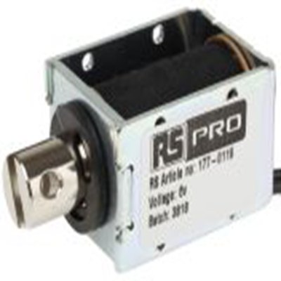 RS PRO,177-0119,直动式电磁阀, 拉力作用 40 mm, DC - D Frame系列 24 mm 29 mm