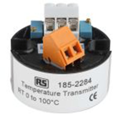 RS PRO,185-2284,温度变送器, PT100输入, 12 → 36 V 直流电源, 42 mm直径, 32mm深