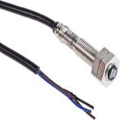 RS PRO,206-6152,电感式接近开关, 螺纹管主体, M8, 可检测2 mm, 嵌入式安装, 2m线长, IP67, 43mm