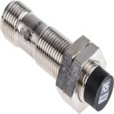 RS PRO,206-6159,电感式接近开关, 螺纹管主体, M12, 可检测8 mm, 非嵌入式安装, IP67, 46mm