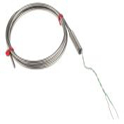 RS PRO,219-4393,K型矿物绝缘热电偶, 探头Φ3mm x 1m, 可测+1100°C, 线长100mm, 裸线尾线接端, 316不锈钢探头