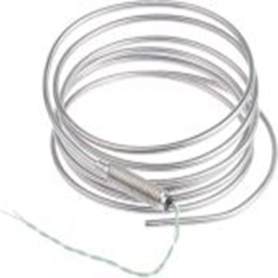 RS PRO,219-4416,K型矿物绝缘热电偶, 探头Φ3mm x 2m, 可测+1100°C, 线长100mm, 裸线尾线接端, 316不锈钢探头