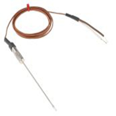 RS PRO,219-4674,t型热电偶, 1.6mm直径 x 100mm长探头, 最高感应+250°C, 电缆接端, 1.5m线长, 不锈钢探头