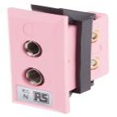RS PRO,236-4053,标准热电偶面板 插座, 用于N 型热电偶, 尼龙夹安装, Φ6mm探头, 最高120°C, 粉红色