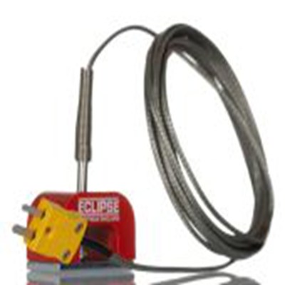 RS PRO,268-4546,K型马蹄形磁铁热电偶, 探头Φ25mm x 3m, 可测+250°C, 线长3m, 标准插头接端