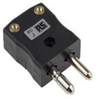RS PRO,362-9963,标准热电偶连接器 插头, 用于J 型热电偶, Φ6mm探头, 最高220°C, 黑色