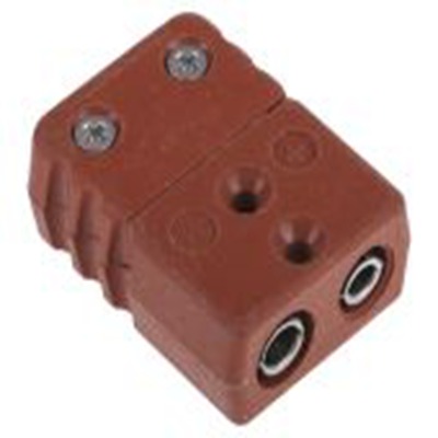 RS PRO,363-0159,标准热电偶连接器 插座, 用于K 型热电偶, Φ6mm探头, 最高425°C, 棕色