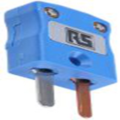 RS PRO,455-9578,微型热电偶连接器 插头, 用于T 型热电偶, Φ4mm探头, 最高220°C, 蓝色