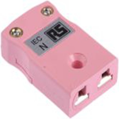RS PRO,455-9821,微型热电偶连接器 插座, 用于N 型热电偶, Φ4mm探头, 最高220°C, 粉红色