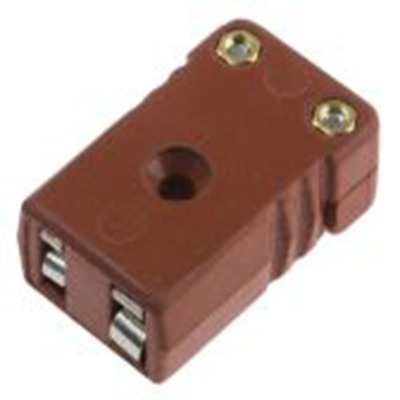 RS PRO,611-8135,微型热电偶连接器 插座, 用于K 型热电偶, Φ4mm探头, 最高425°C, 棕色