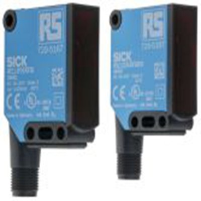 RS PRO,729-5167,对射型光电传感器, 块状, 可检测20 m, M12 4 针连接器连接, PNP输出, LED光源, 法兰安装