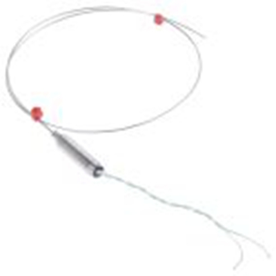 RS PRO,787-7835,K型矿物绝缘热电偶, 探头Φ1mm x 500mm, 可测+750°C, 线长100mm, 裸线尾线接端, 不锈钢探头
