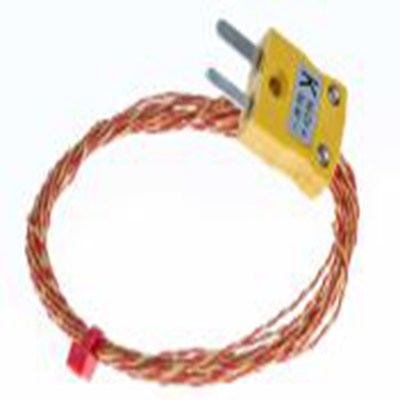 RS PRO,814-0131,K型外露结点热电偶, 探头Φ1/0.2mm x 2m, 可测+250°C, 线长2m, 微型插头接端, PFA探头